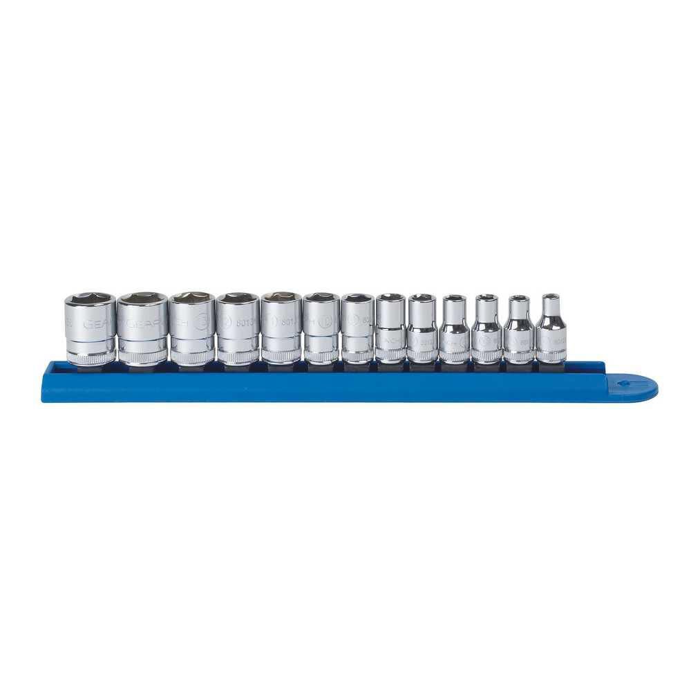 1/4in Drive 6 Point Standard Metric Socket Set 13pc 80302D