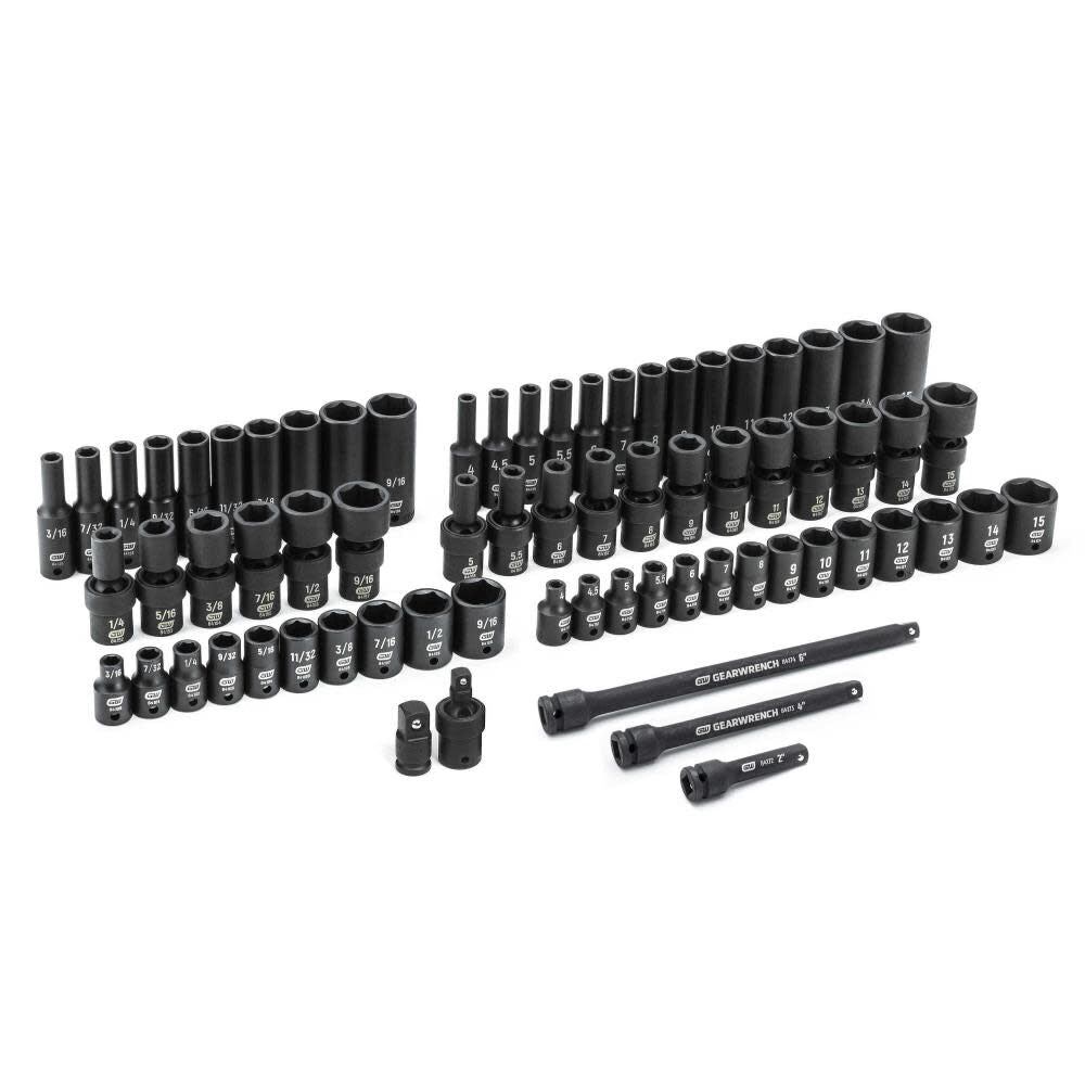 1/4in Impact SAE/Metric Socket Set 71pc 84903