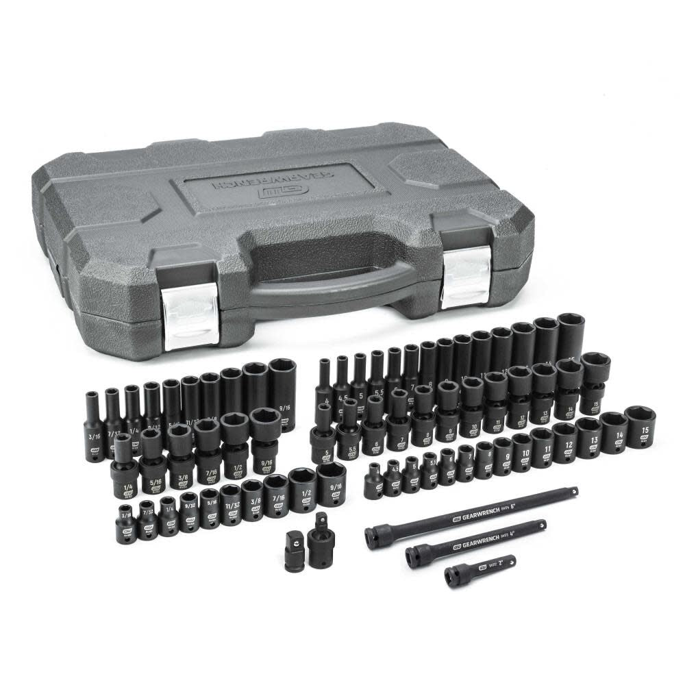 1/4in Impact SAE/Metric Socket Set 71pc 84903