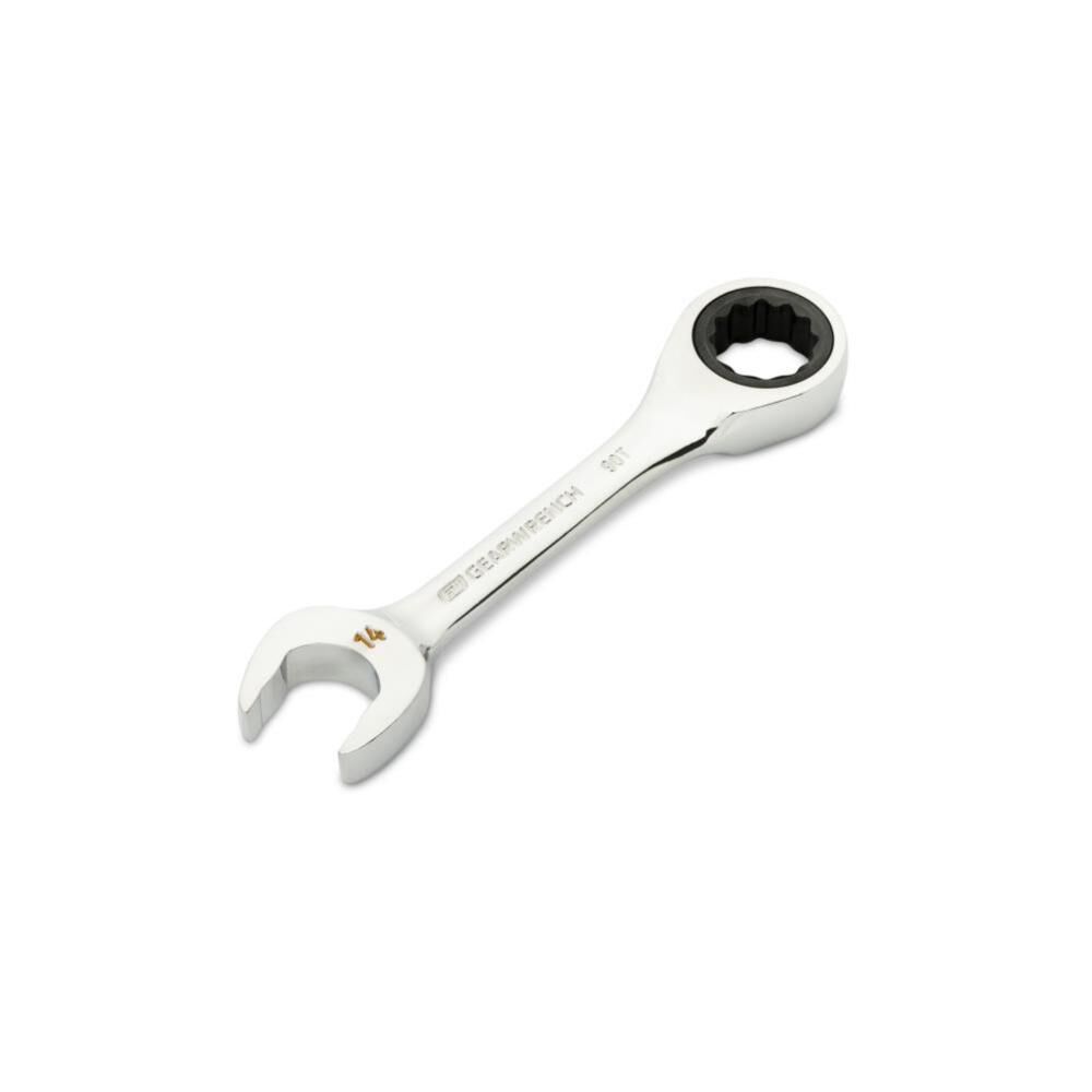 14mm 90-Tooth 12 Point Stubby Combination Ratcheting Wrench 86844