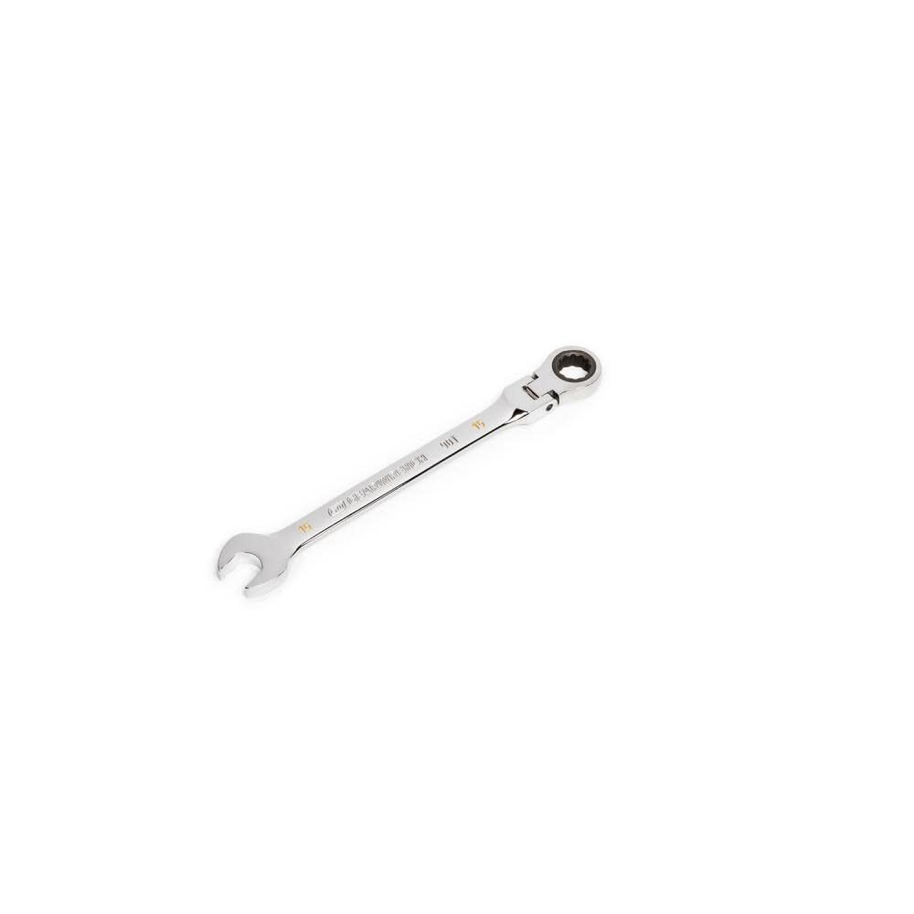 15mm 90T 12 Point Flex Head Ratcheting Combination Wrench 86715