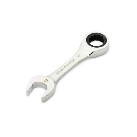 17mm 90-Tooth 12 Point Stubby Combination Ratcheting Wrench 86847