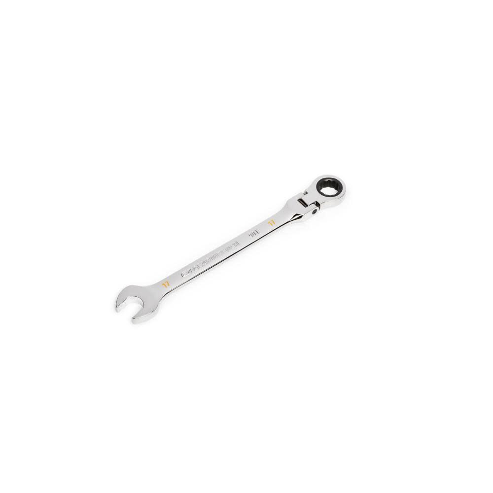 17mm 90T 12 Point Flex Head Ratcheting Combination Wrench 86717