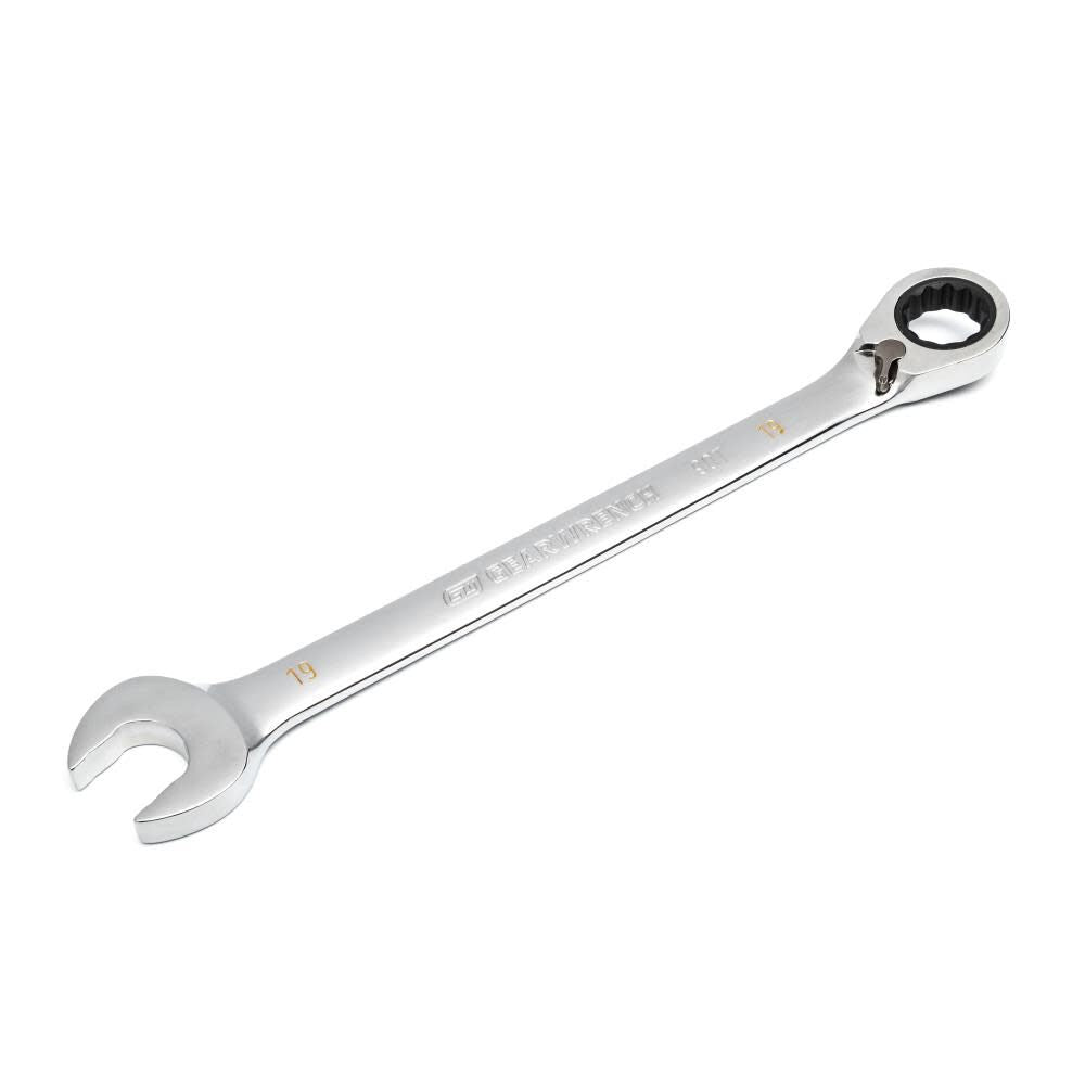 19mm 90-Tooth 12 Point Reversible Ratcheting Wrench 86619