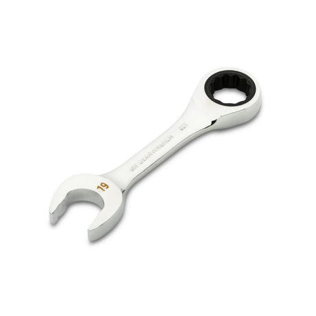 19mm 90-Tooth 12 Point Stubby Combination Ratcheting Wrench 86849