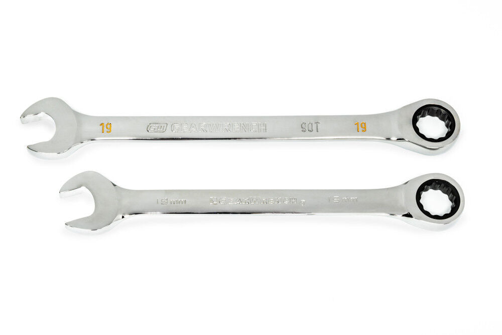 19mm 90T 12 Point Ratcheting Combination Wrench 86919