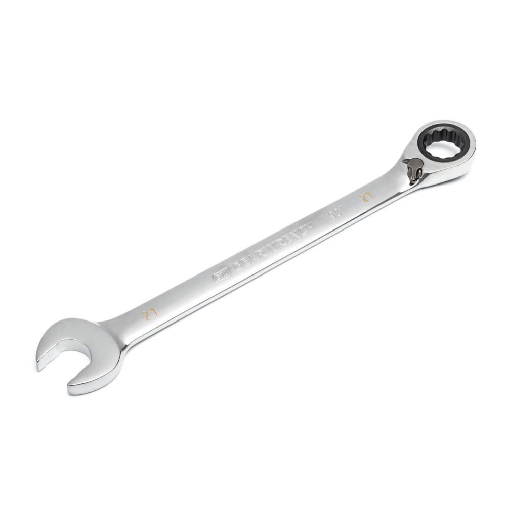 21mm 90-Tooth 12 Point Reversible Ratcheting Wrench 86621