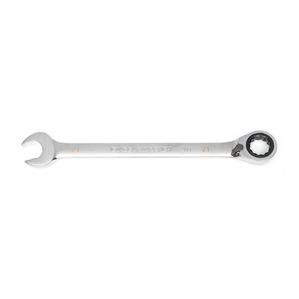 21mm 90-Tooth 12 Point Reversible Ratcheting Wrench 86621