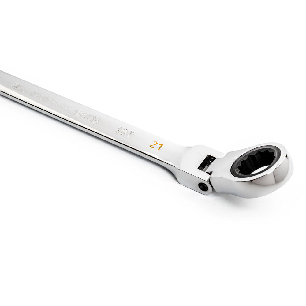 21mm 90T 12 Point Flex Head Ratcheting Combination Wrench 86721