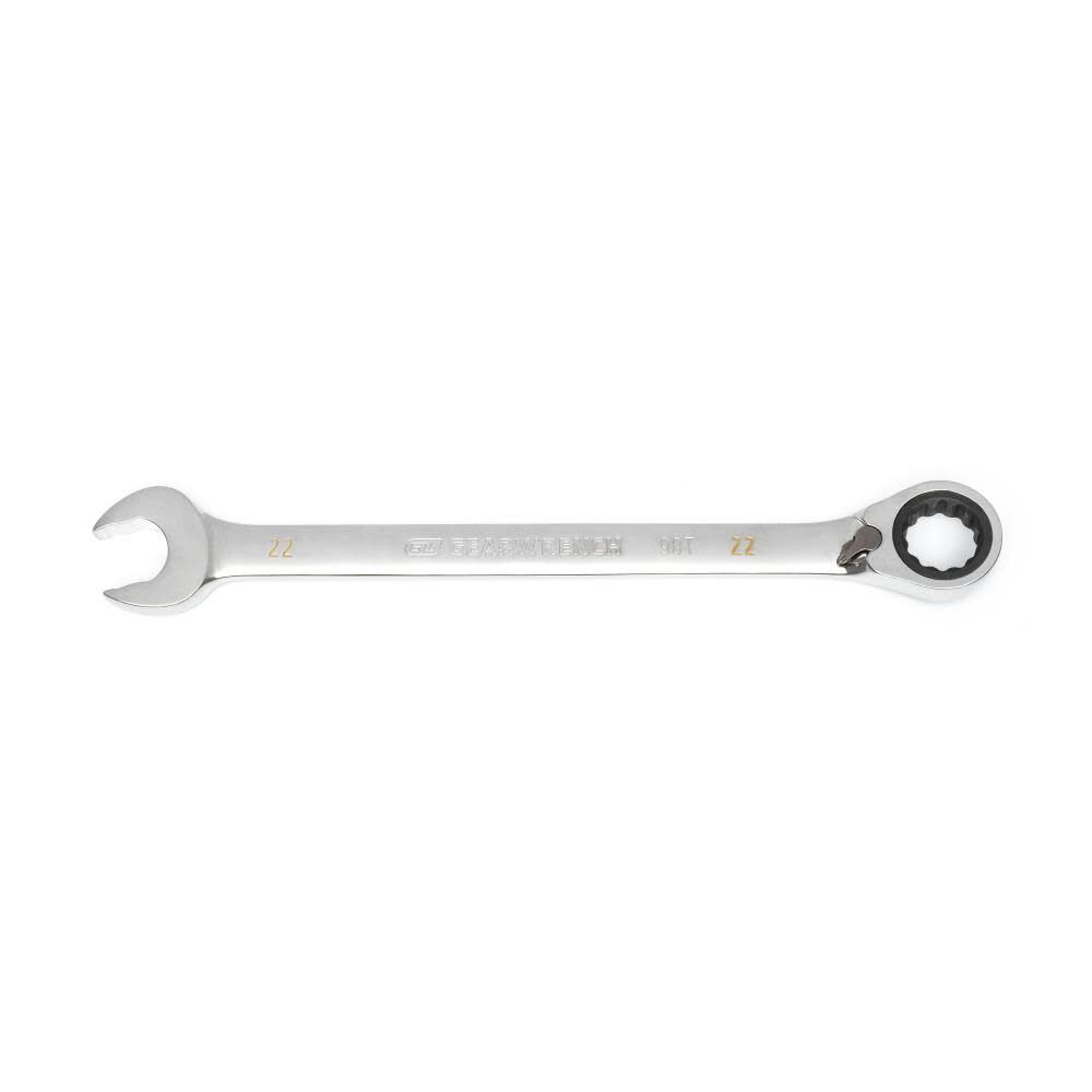 22mm 90-Tooth 12 Point Reversible Ratcheting Wrench 86622