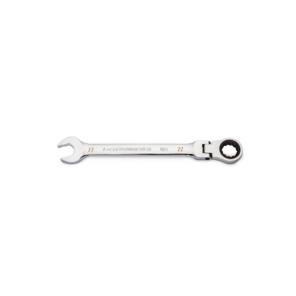 22mm 90T 12 Point Flex Head Ratcheting Combination Wrench 86722