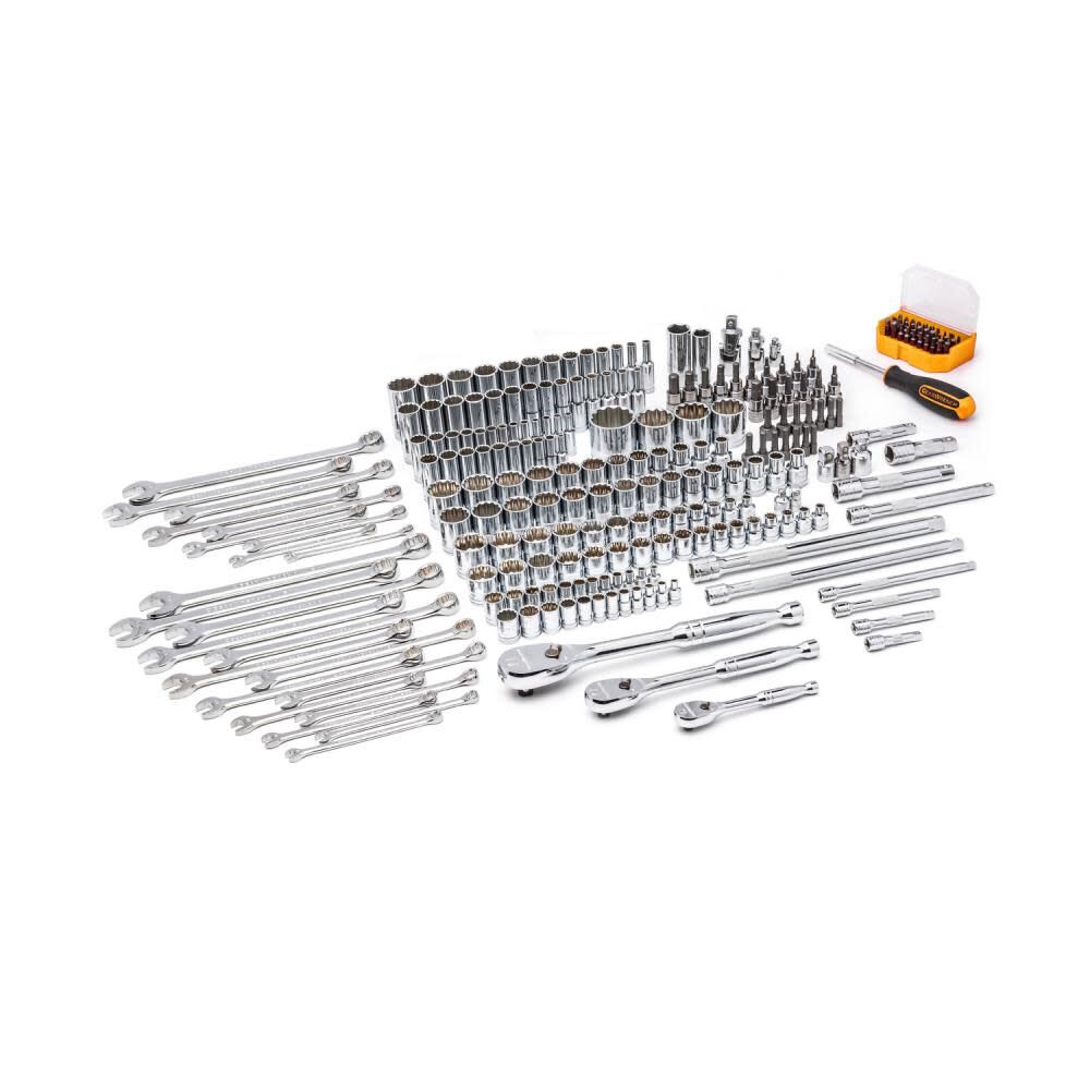 243 Pc. 12 Point Mechanics Tool Set in 3 Drawer Storage Box 80972