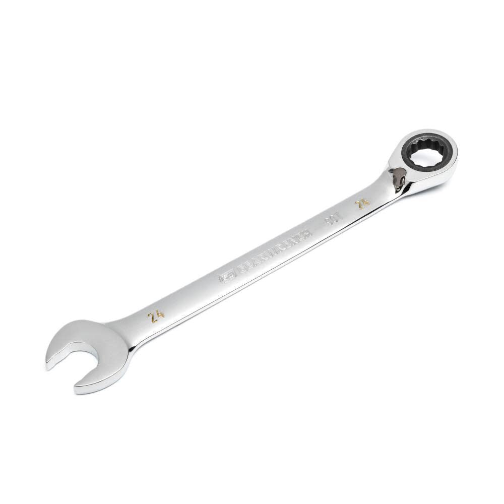 24mm 90-Tooth 12 Point Reversible Ratcheting Wrench 86624