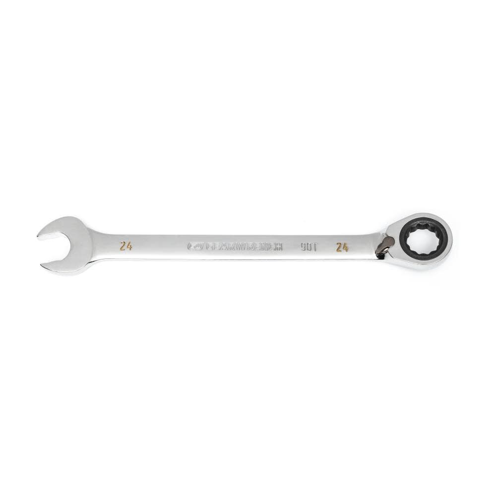 24mm 90-Tooth 12 Point Reversible Ratcheting Wrench 86624