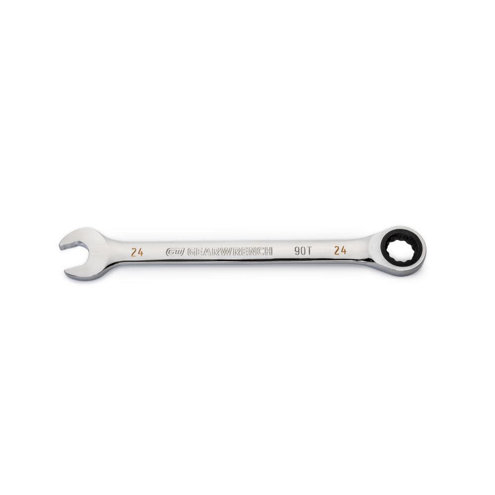 24mm 90T 12 Point Ratcheting Combination Wrench 86924