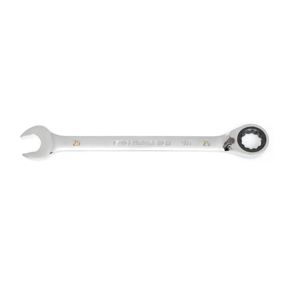 25mm 90-Tooth 12 Point Reversible Ratcheting Wrench 86626