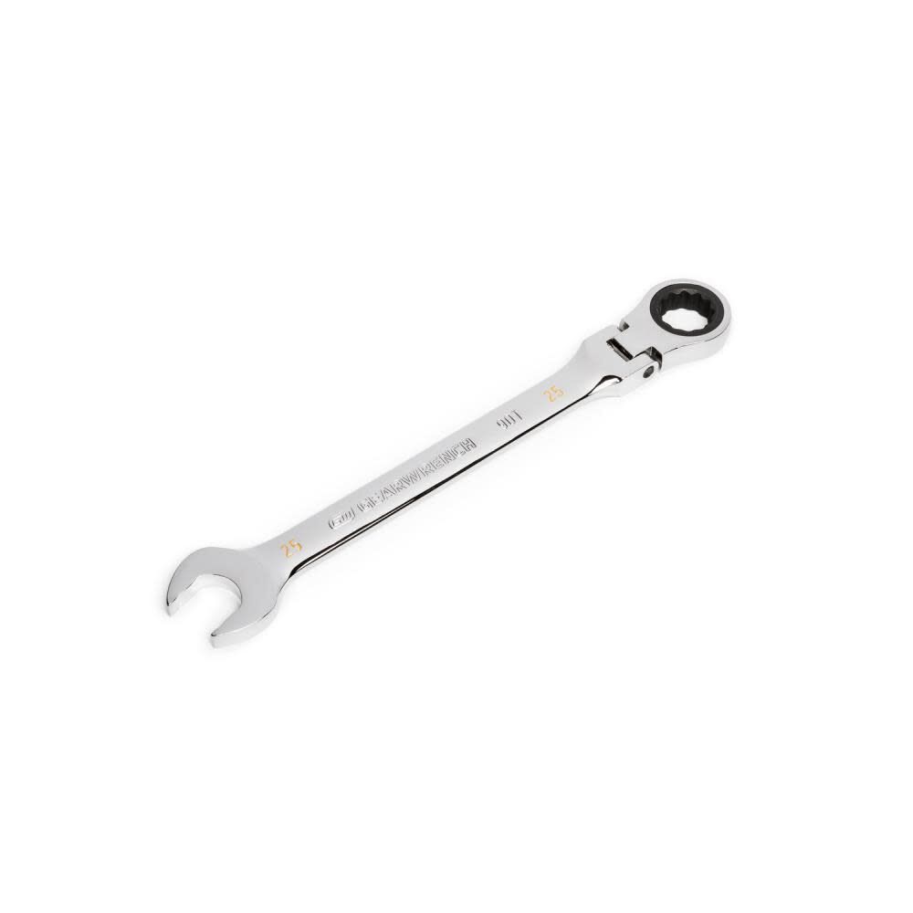 25mm 90T 12 Point Flex Head Ratcheting Combination Wrench 86725