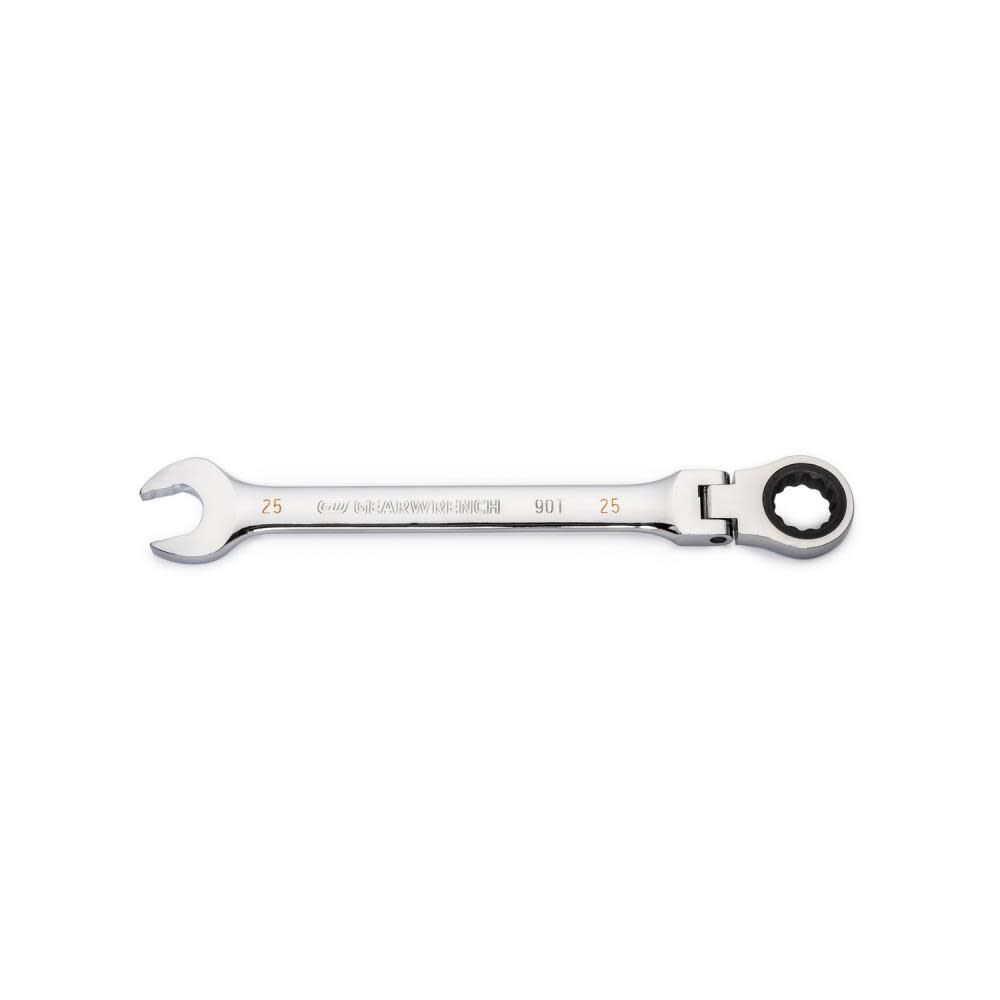 25mm 90T 12 Point Flex Head Ratcheting Combination Wrench 86725