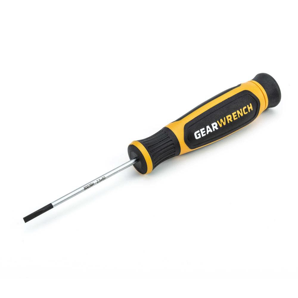 2.5mm x 60mm Mini Slotted Dual Material Screwdriver 80036H