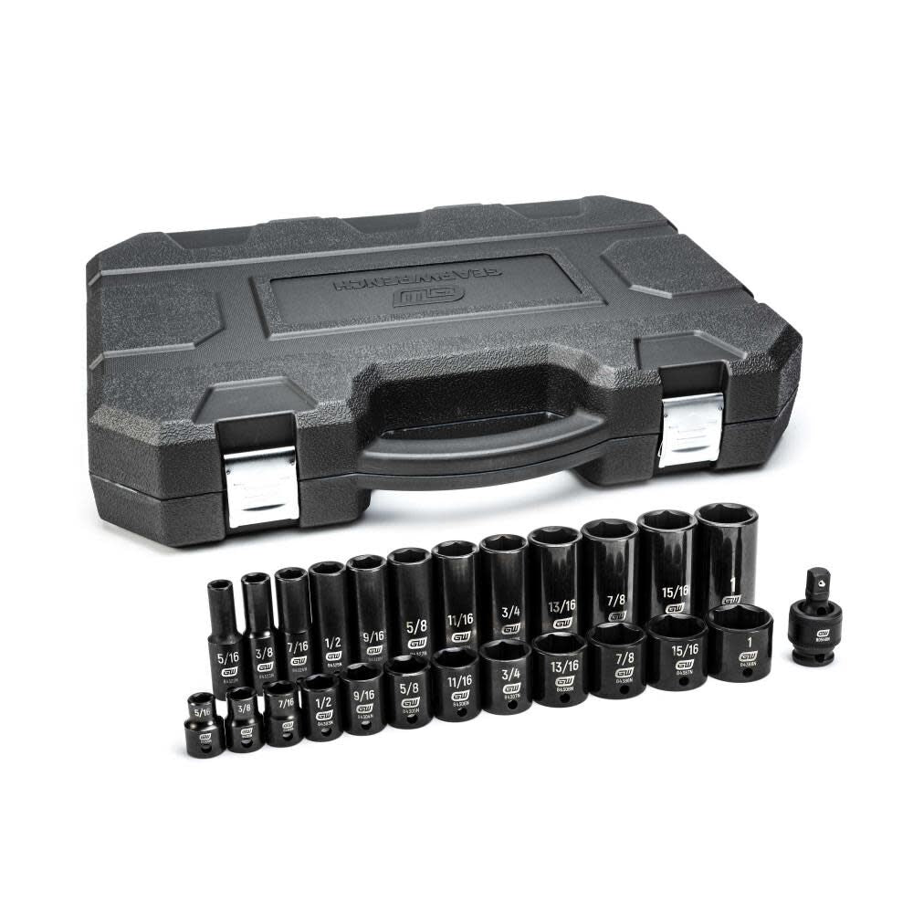 25pc Standard/Deep 3/8In Drive Imperial Socket Set 84919N