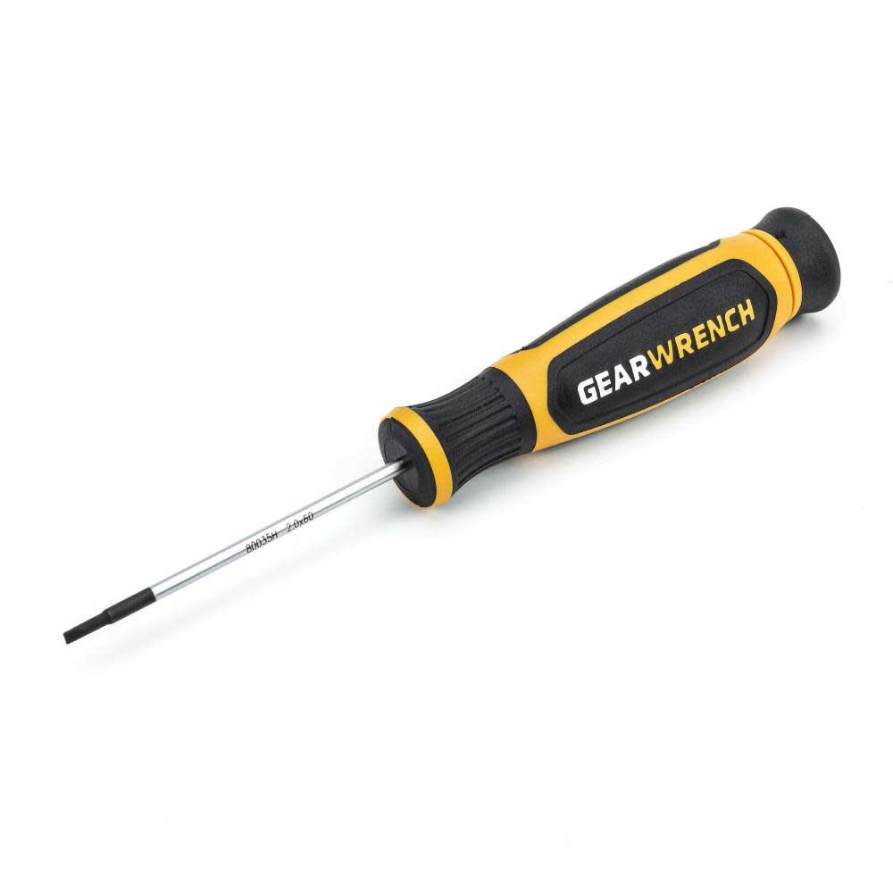 2mm x 60mm Mini Slotted Dual Material Screwdriver 80035H