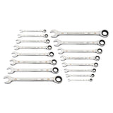 30 Piece 90T 12 Point Metric & SAE Combination Ratcheting Wrench Set Bundle 86928+86959