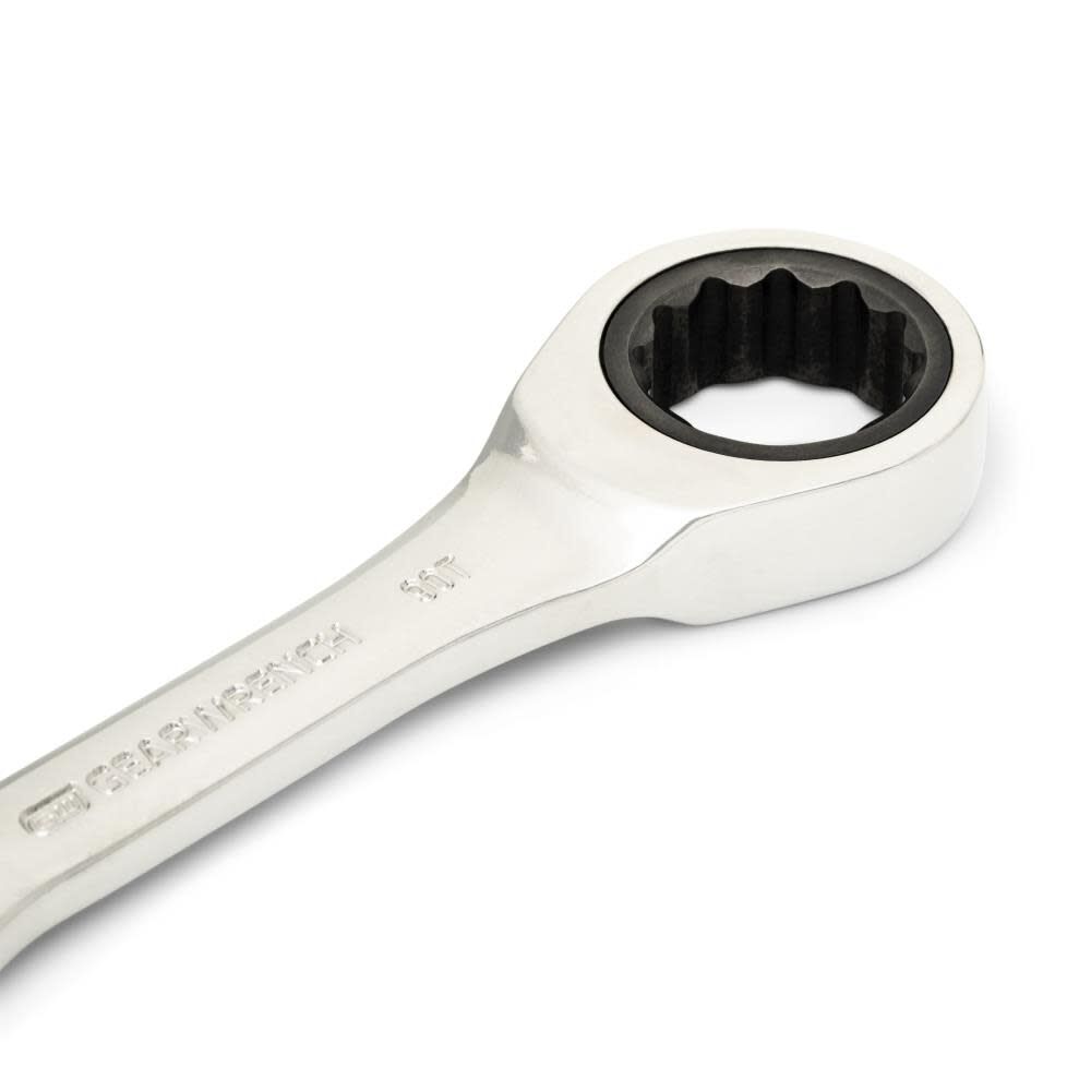 3/4 Inch 90-Tooth 12 Point Stubby Combination Ratcheting Wrench 86857