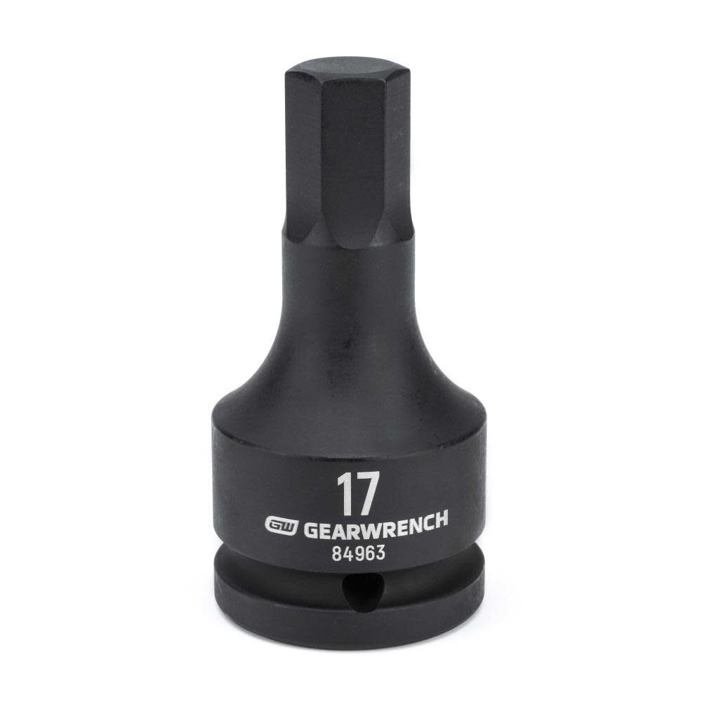 3/4in Drive 17mm Hex Bit Impact Socket 84963