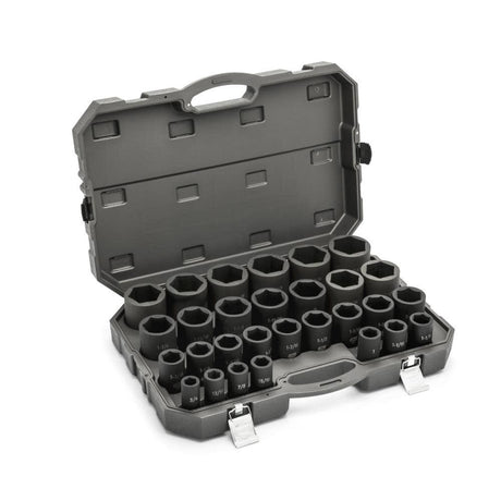 3/4in Drive 6 Point Deep SAE Impact Socket Set 29pc 84037