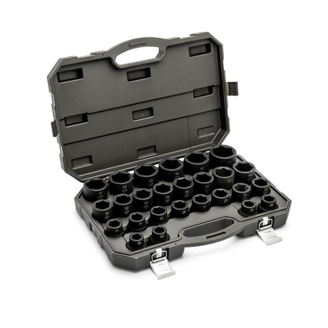 3/4in Drive 6 Point Metric Impact Socket Set 26pc 84031