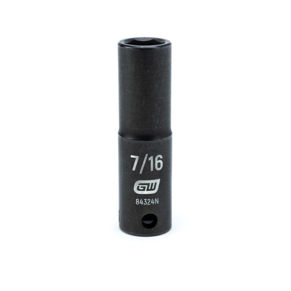 3/8 In. Drive 6 Point Deep Impact SAE Socket 7/16 In. 84324N