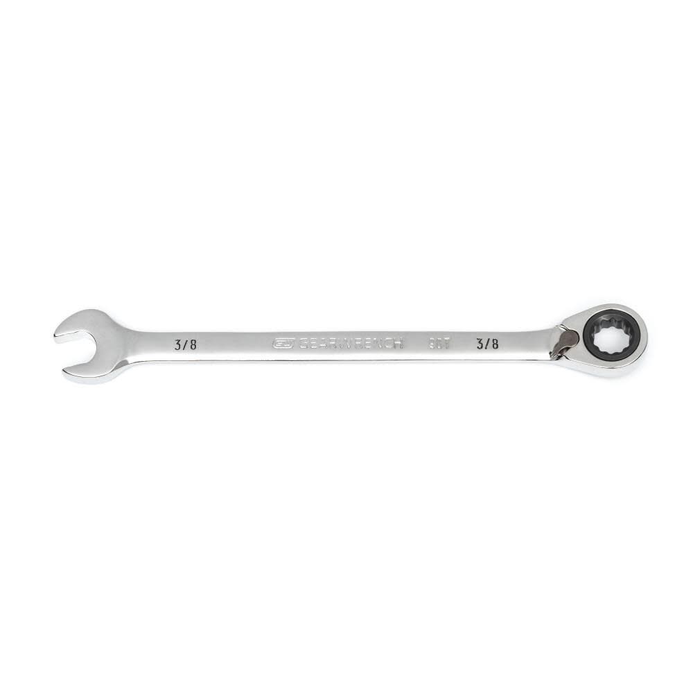 3/8 Inch 90-Tooth 12 Point Reversible Ratcheting Wrench 86643