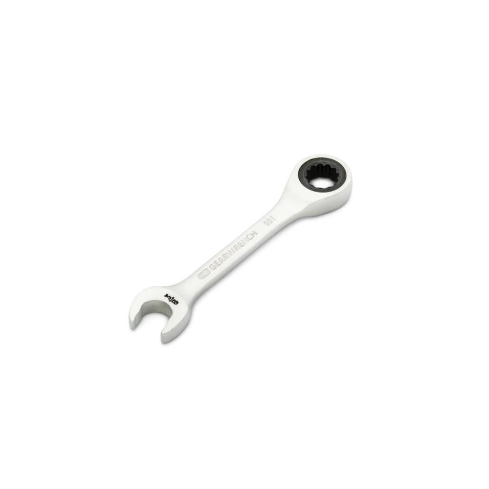 3/8 Inch 90-Tooth 12 Point Stubby Combination Ratcheting Wrench 86851