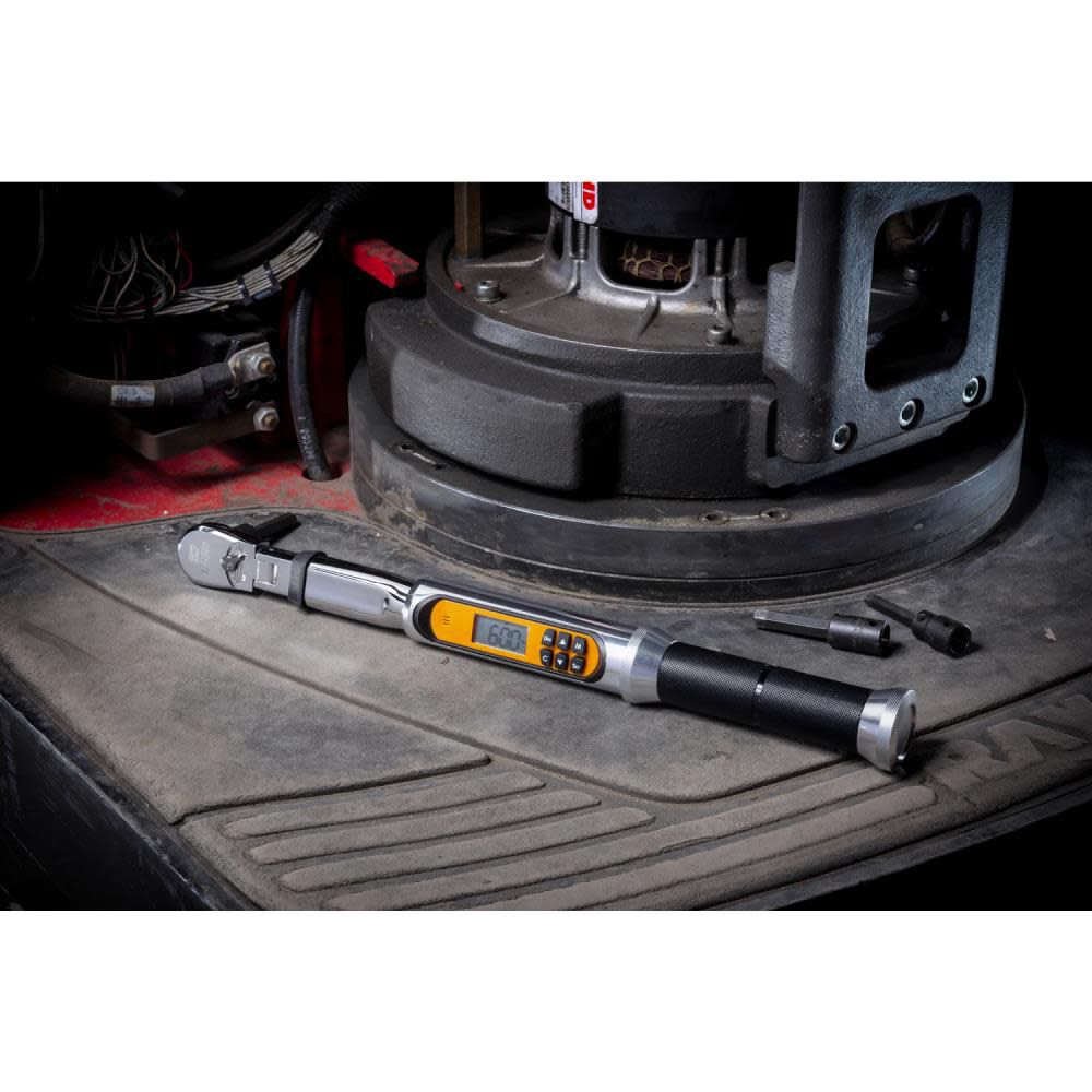 3/8in Drive 120XP Flex Head Electronic Torque Wrench with Angle 85195