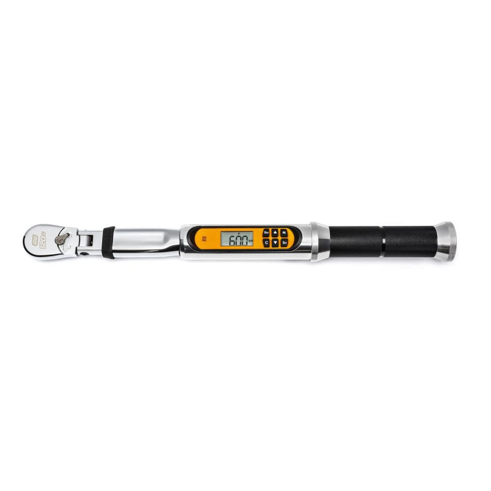 3/8in Drive 120XP Flex Head Electronic Torque Wrench with Angle 85195