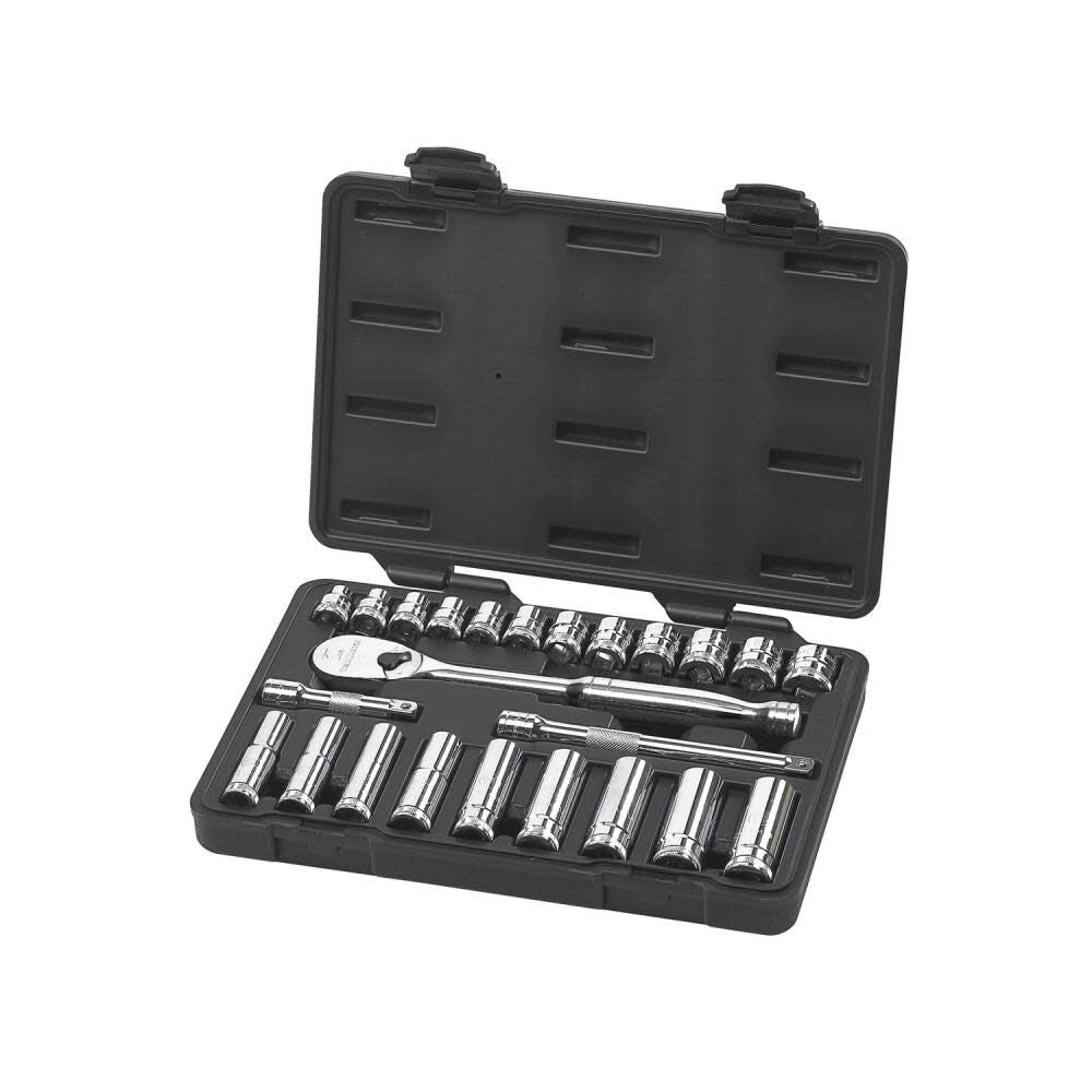 3/8in Drive Metric Mechanics Tool Set 24pc 80559