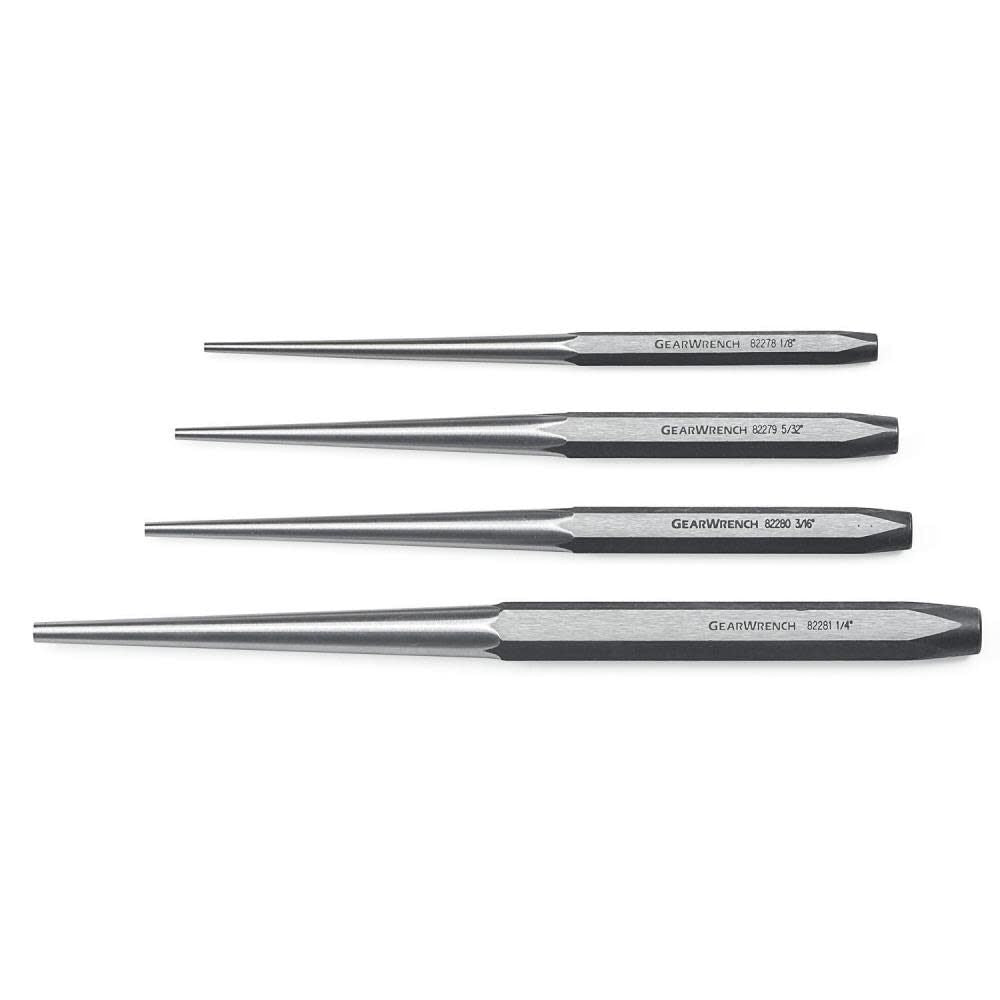 4 Pc Long Taper Punch Set 82307