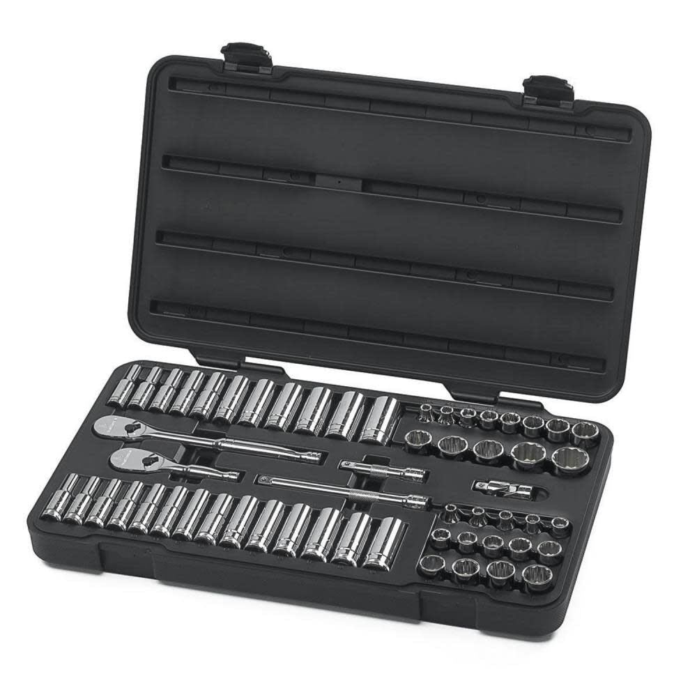 57-PC 3/8Dr 12Pt Socket Set SAE/MM 80551