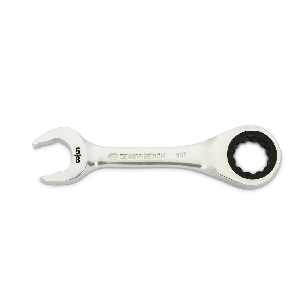 5/8 Inch 90-Tooth 12 Point Stubby Combination Ratcheting Wrench 86855