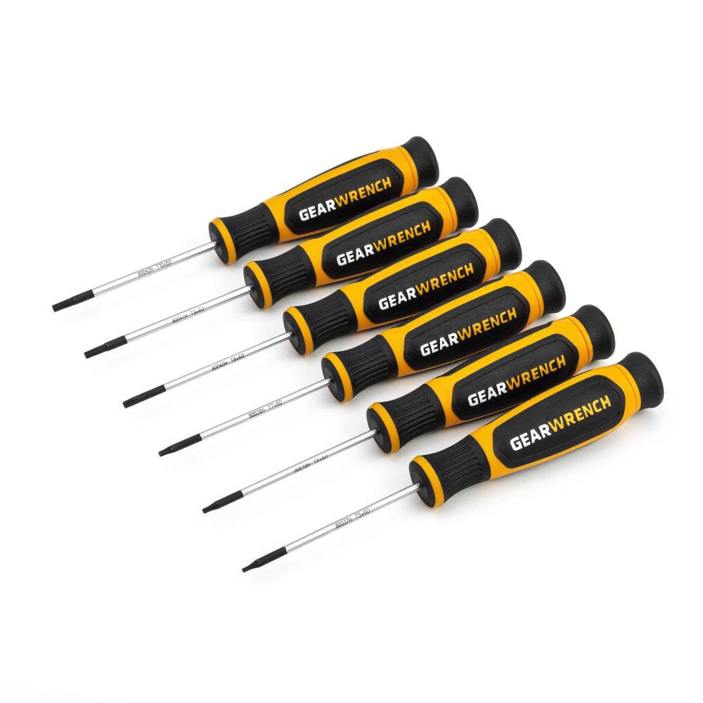 6 Pc Torx Mini Dual Material Screwdriver Set 80056H