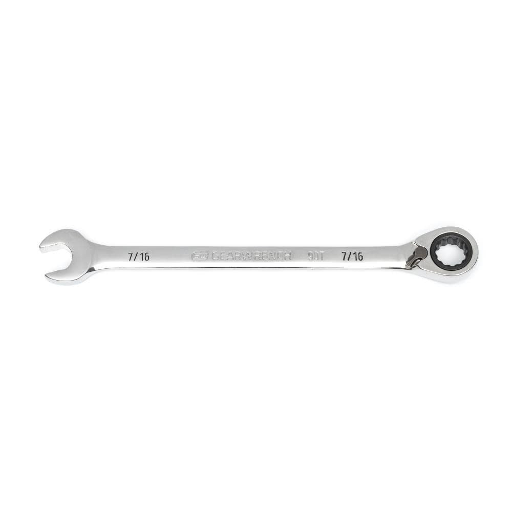 7/16 Inch 90-Tooth 12 Point Reversible Ratcheting Wrench 86644