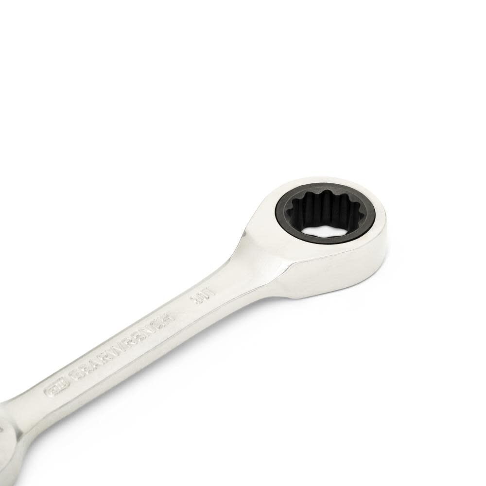 7/16 Inch 90-Tooth 12 Point Stubby Combination Ratcheting Wrench 86852