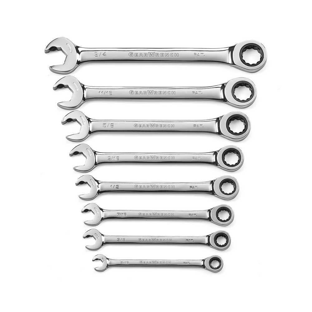 8-Piece Set Standard (SAE) Ratchet Wrench 85599