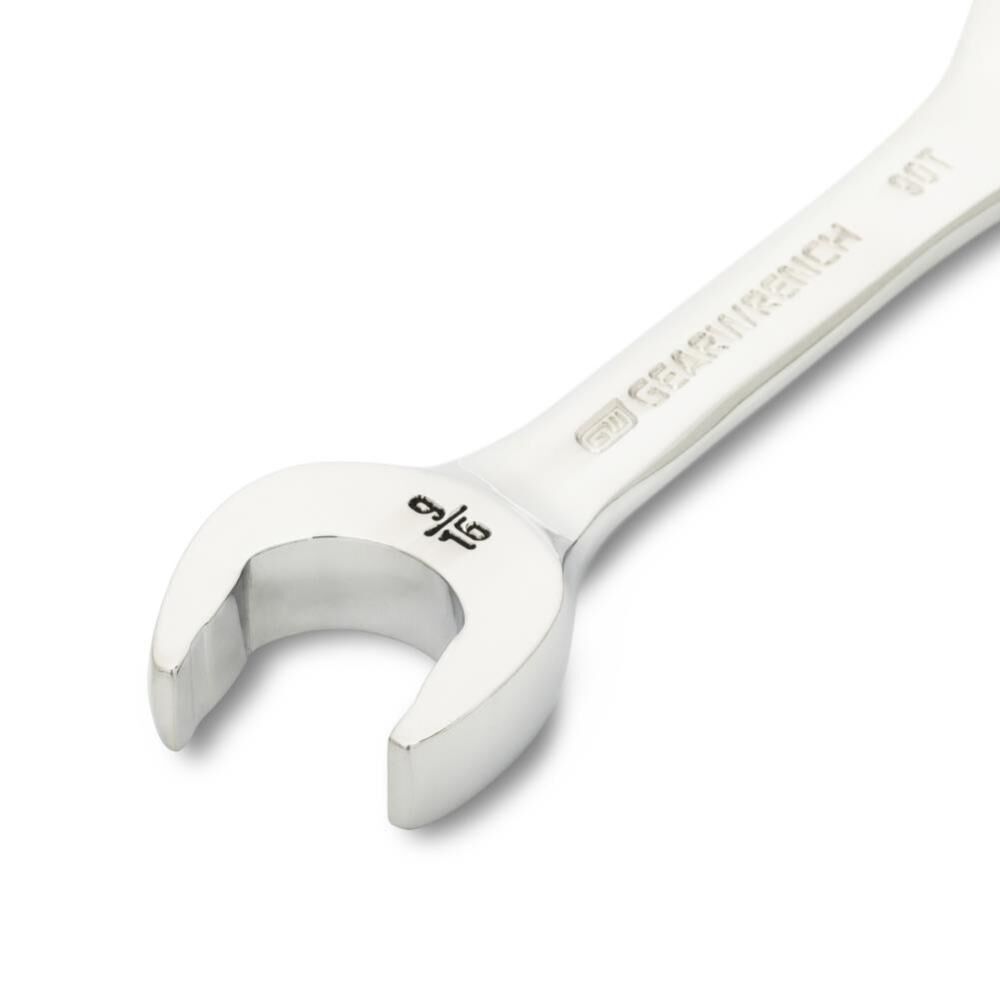 9/16 Inch 90-Tooth 12 Point Stubby Combination Ratcheting Wrench 86854