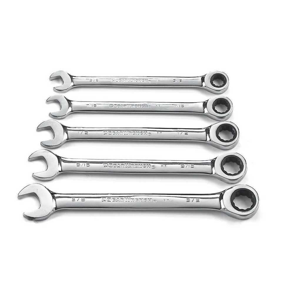 93005 Ratcheting Wrench Set 5 Pc. 93005