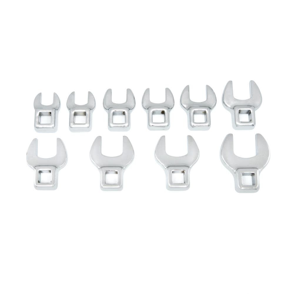 Crowfoot Wrench 10pc Set 3/8in Drive Metric 81909