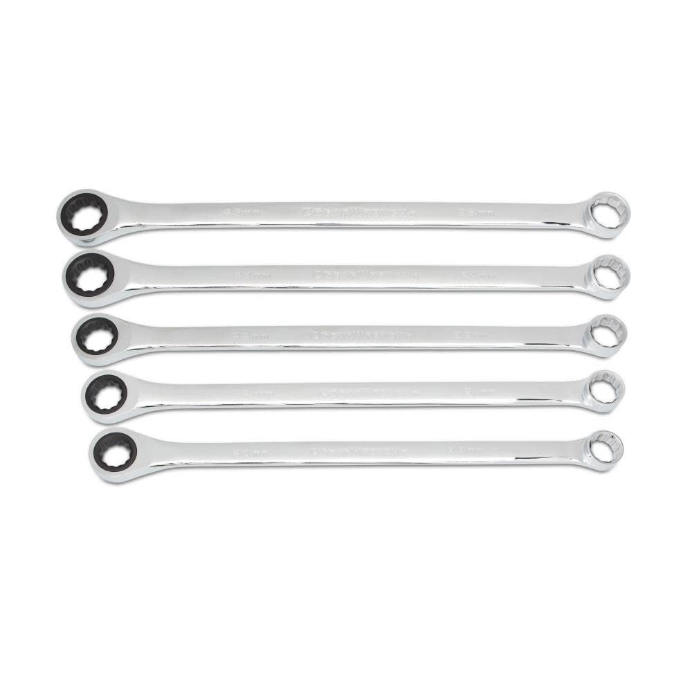 Double Box Ratcheting Wrench Set 12 Pc. XL GearBox Metric 85987