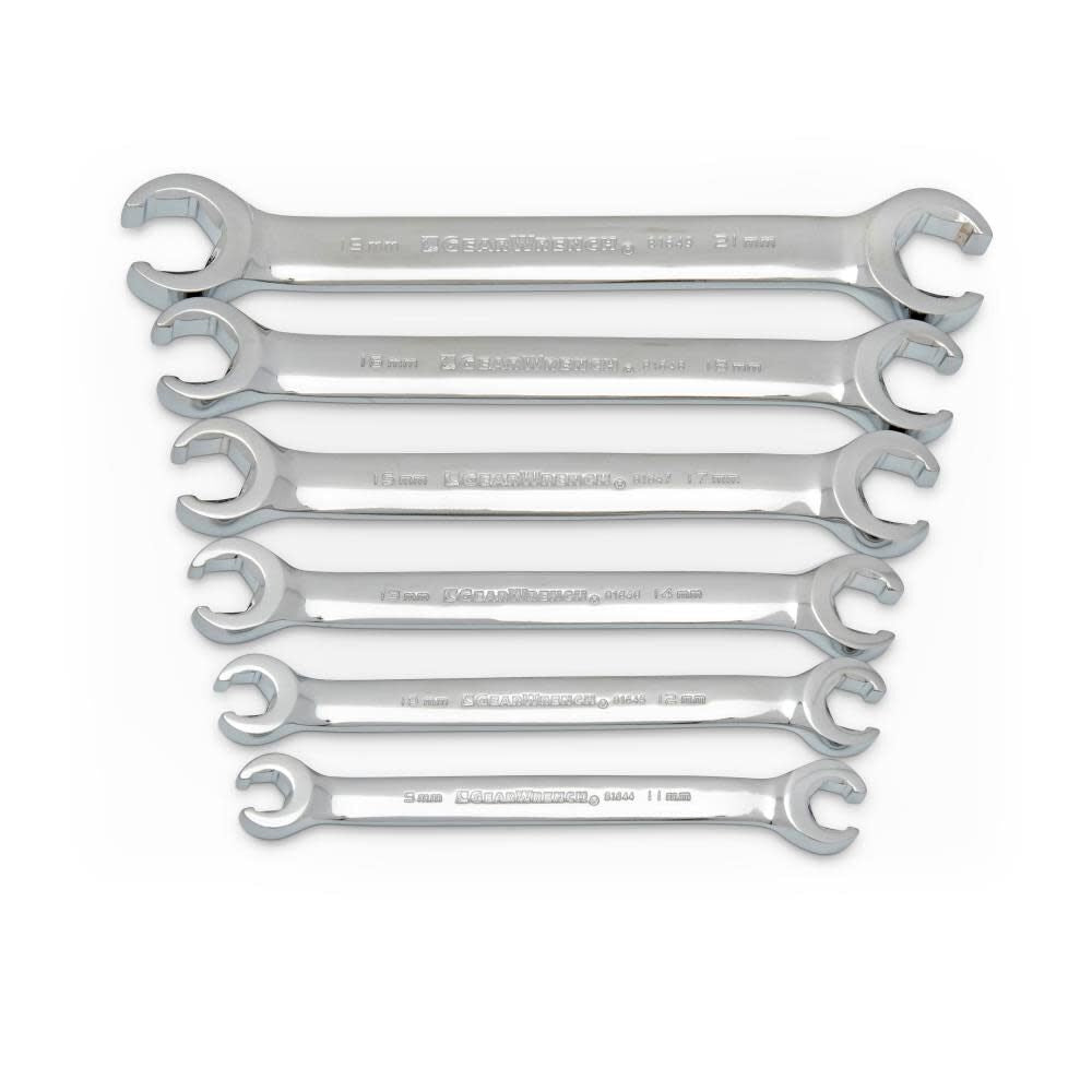 Flare Nut Wrench Set 6 Pc. Metric 81906