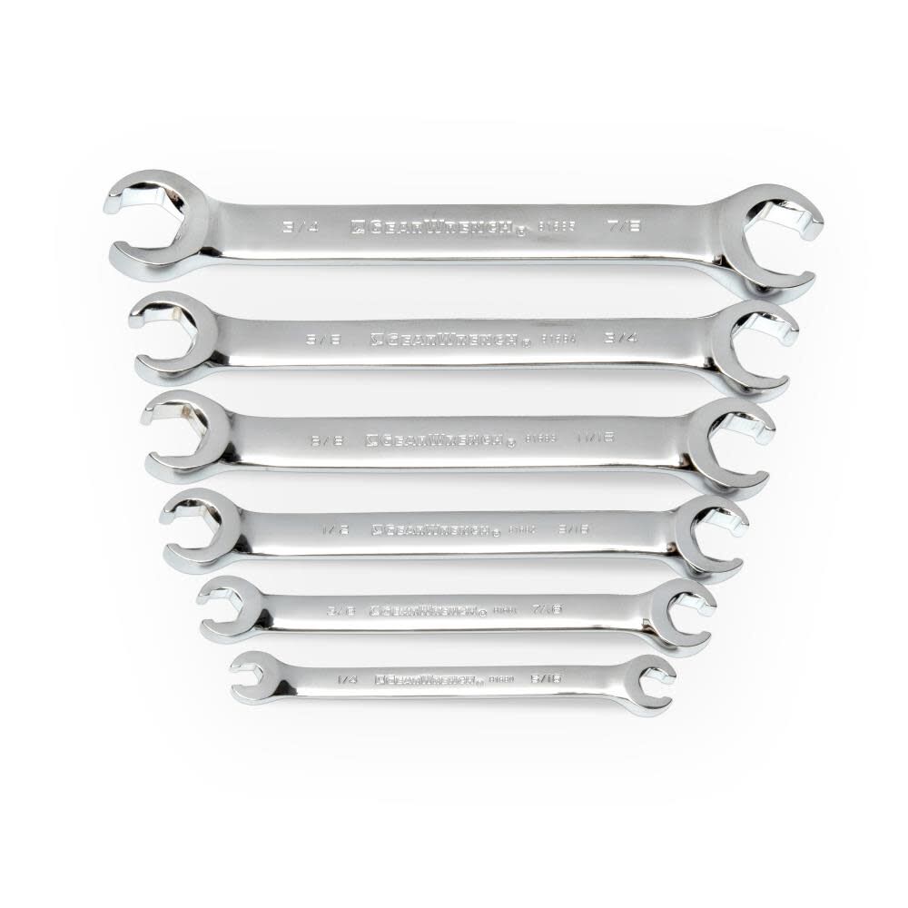 Flare Nut Wrench Set 6 Pc. SAE 81907