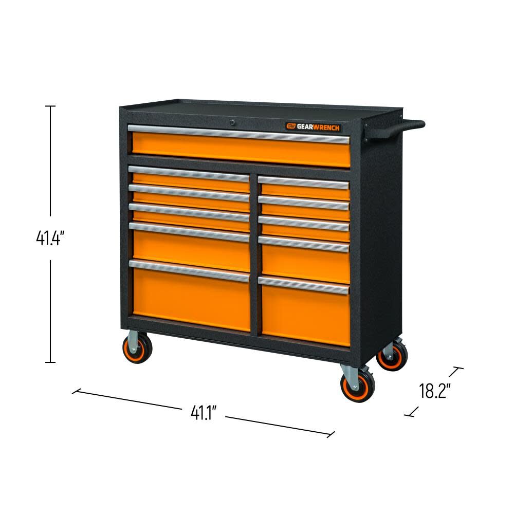 GSX Series Rolling Tool Cabinet 41in 11 Drawer 83245